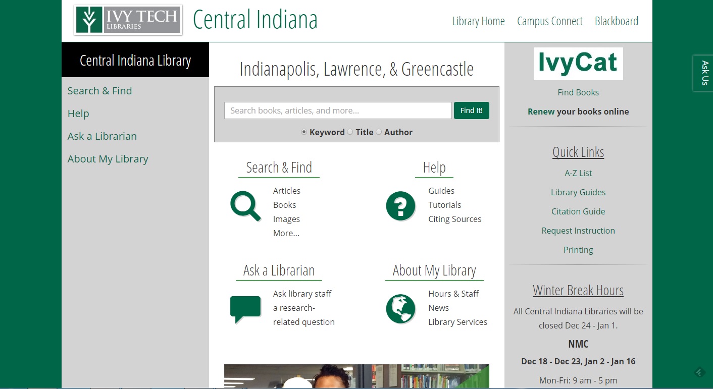 Library website 2016